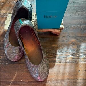 Tieks Gray Flats Comfortable Loafers